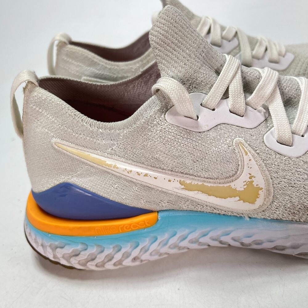 Nike Epic React Flyknit 2 Gray Blue Running Shoes BQ8927-104 Women's Size 10 - Picture 2 of 10